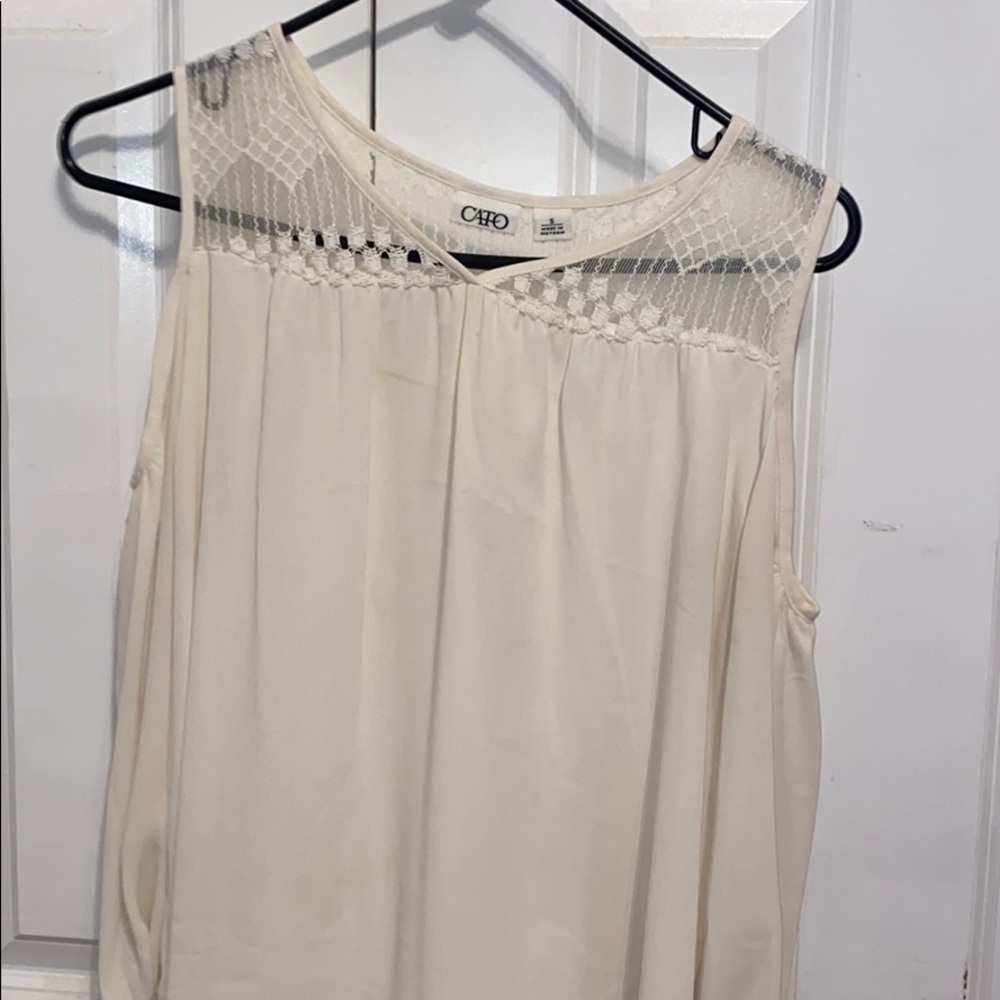 Cream blouse